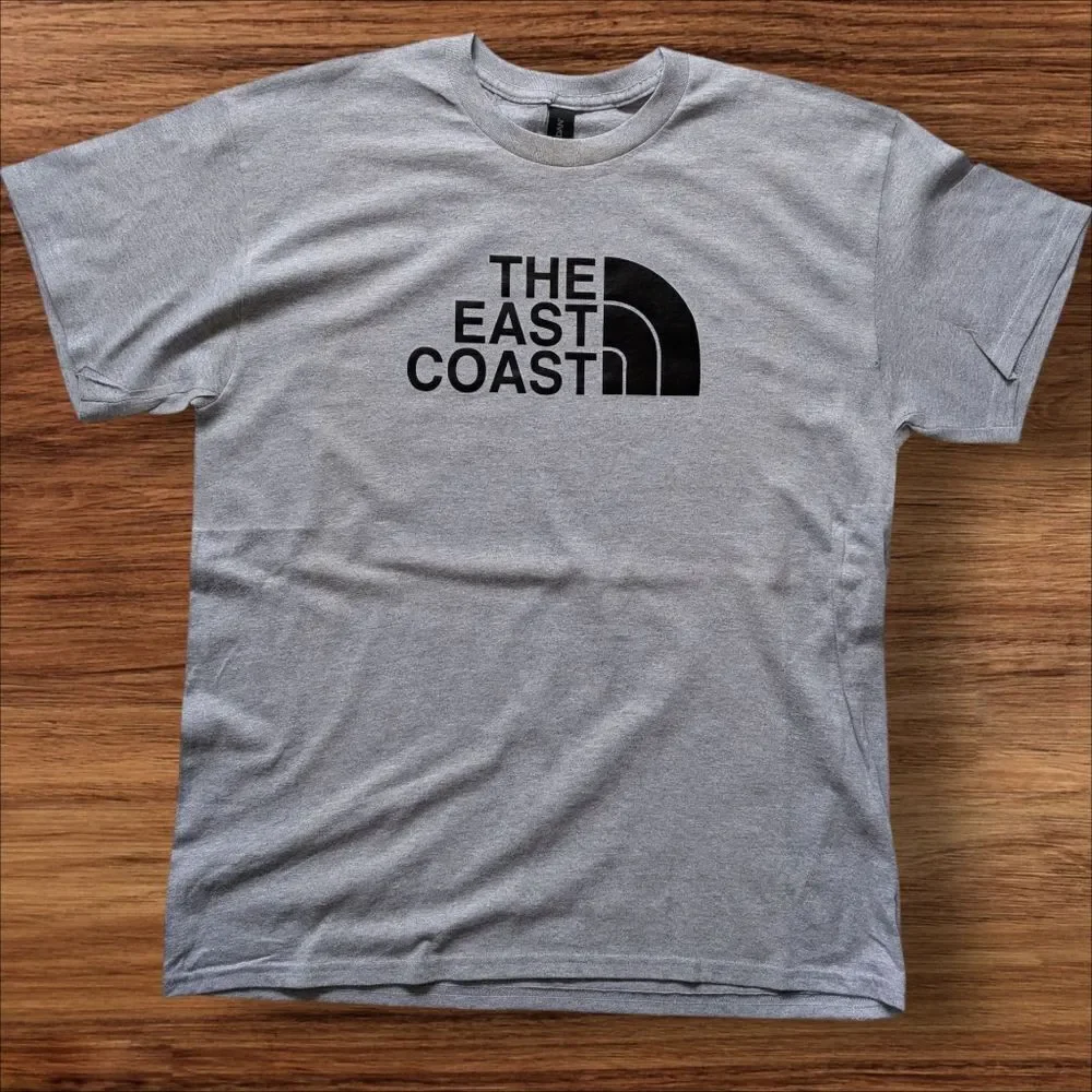 The East Coast Grey Tee Shirt ~ Medium - Picture 1 of 1